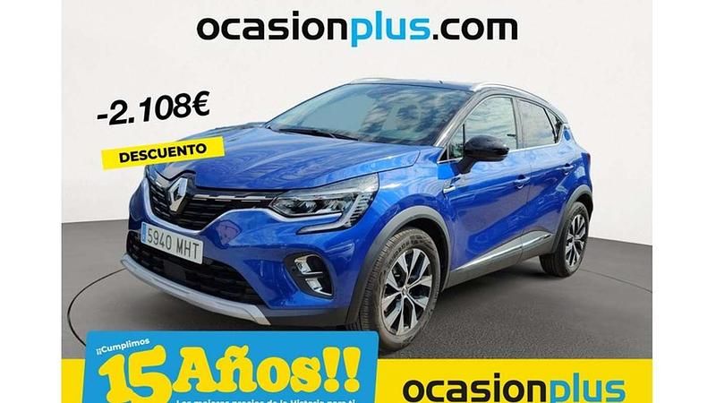 Azul Usado 2023 Renault Captur Techno SUV | 21.082 € (Precio justo) - Imagen 1/4