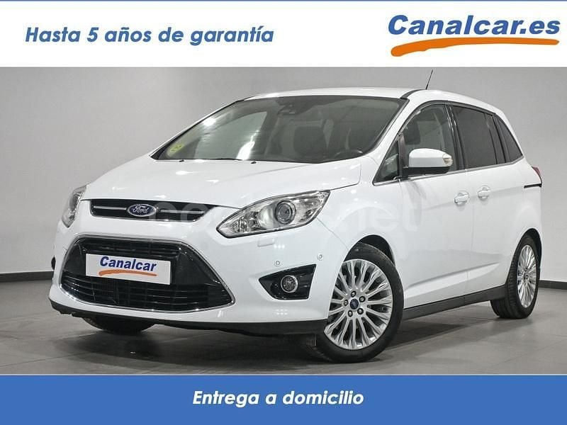 Blanco Usado 2015 Ford Grand C-Max Titanium Monovolumen | 9825 € (Buen precio) - Imagen 1/4