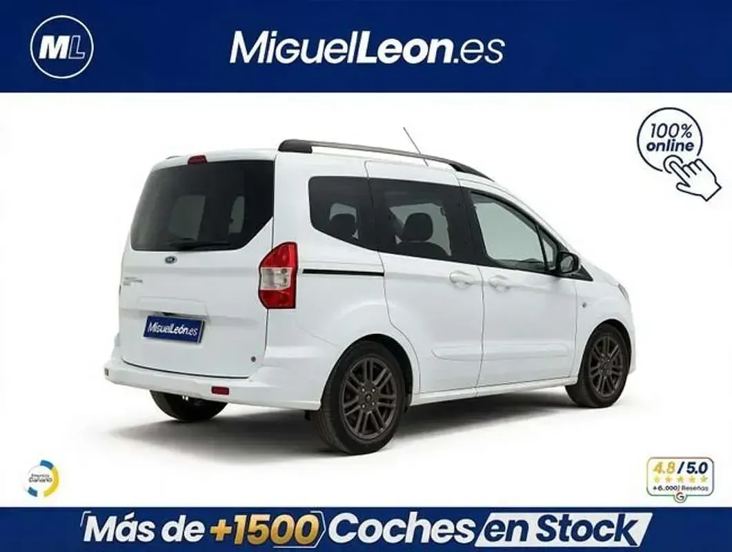 Usado Ford Tourneo Courier Sport 101 CV (74 kW) 2022 Blanco Monovolumen