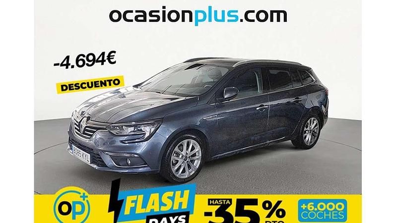 Usado Renault Mégane GrandTour Zen 140 CV (102 kW) 2019 Gris Familiar