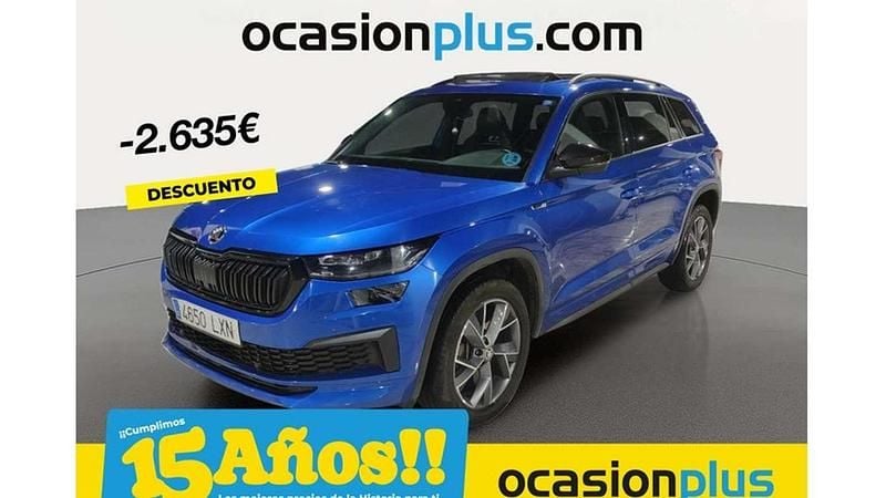 Azul Usado 2022 Skoda Kodiaq SportLine SUV | 26.355 € (Buen precio) - Imagen 1/4