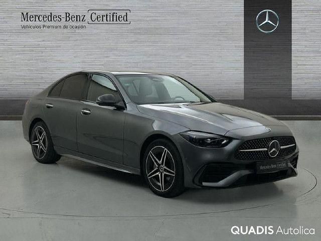 Usado Mercedes C300e AMG line 313 CV (230 kW) 2024 Gris selenita