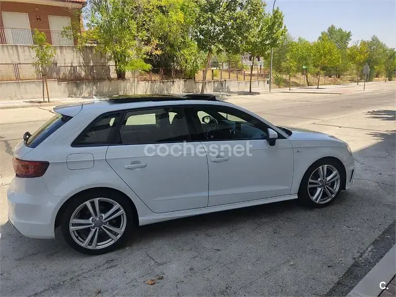 Usado Audi A3 S-Line 180 CV (132 kW) 2015 Blanco Berlina