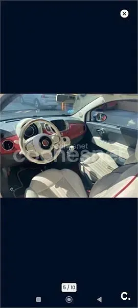 Usado Fiat 500C 69 CV (50 kW) 2018 Blanco Descapotable