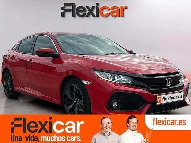 Rojo Usado 2018 Honda Civic Elegance Berlina | 17.990 € (Un poco caro) - Imagen 1/4