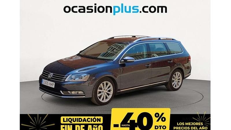 Azul Usado 2011 VW Passat Highline Familiar | 12.590 € (Precio justo) - Imagen 1/4