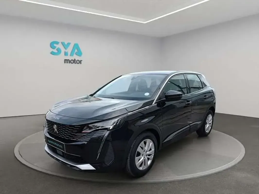 Usado Peugeot 3008 Active 131 CV (96 kW) 2021 Negro SUV