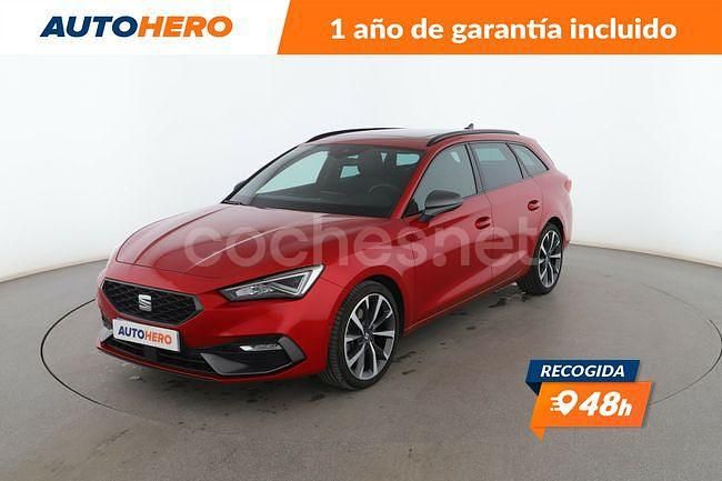 Rojo Usado 2021 Seat Leon FR Familiar | 20.899 € (Precio justo) - Imagen 1/3