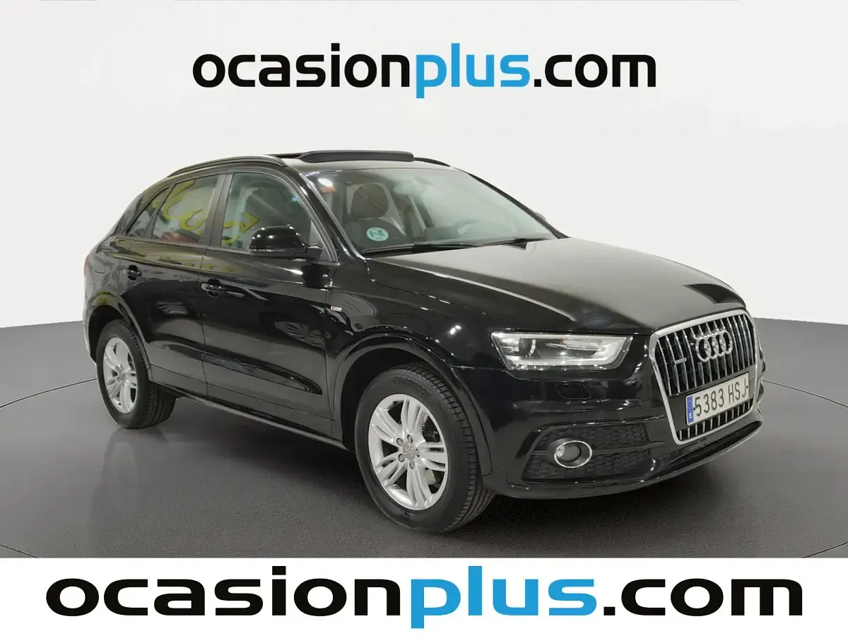 Usado Audi Q3 S-Line 177 CV (130 kW) 2013 Negro SUV