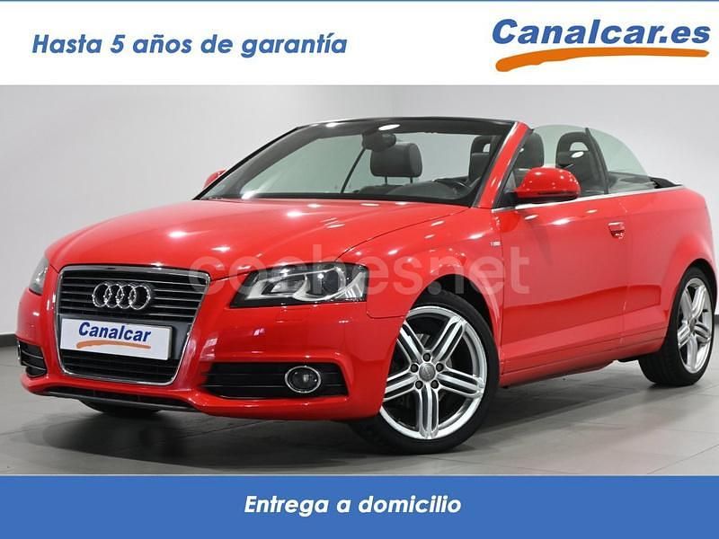 Rojo Usado 2010 Audi A3 Cabriolet Ambition Descapotable | 11.990 € (Caro) - Imagen 1/4