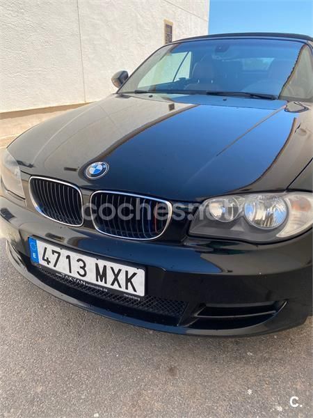Negro Usado 2009 BMW 123 Cabriolet Descapotable | 9800 € - Imagen 1/4
