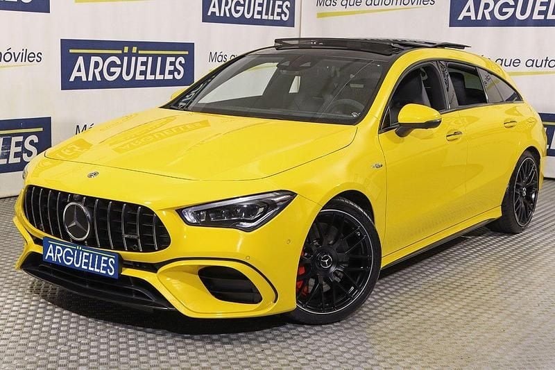 Usado Mercedes CLA45 AMG Shooting Brake AMG 422 CV (310 kW) 2020 Amarillo Familiar