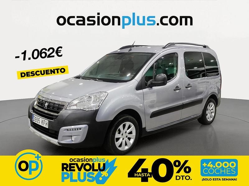Usado Peugeot Partner Outdoor 100 CV (73 kW) 2017 Gris Monovolumen