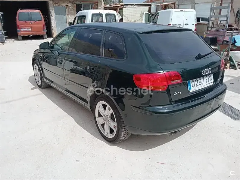 Usado Audi A3 Sportback 140 CV (102 kW) 2007 Verde Utilitario