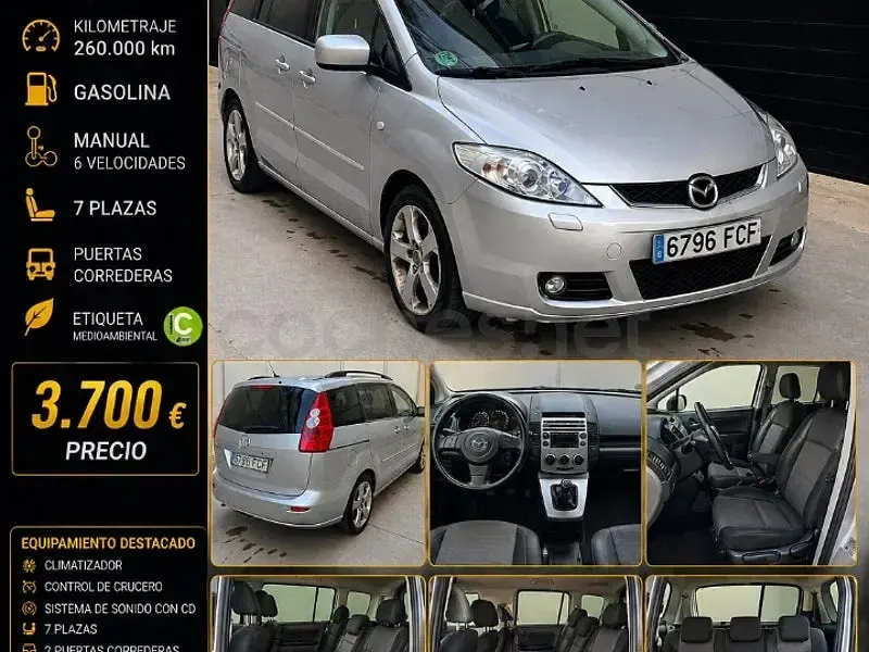Usado Mazda 5 Sportive 145 HP (106 kW) 2007 Cinzento Monovolume