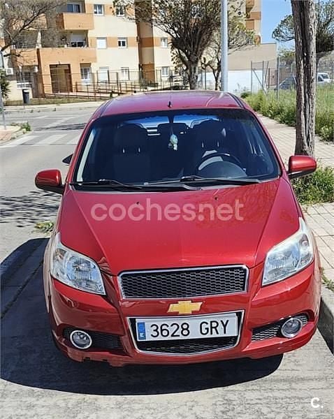 Usado Chevrolet Aveo LT 100 CV (73 kW) 2009 Granate Berlina