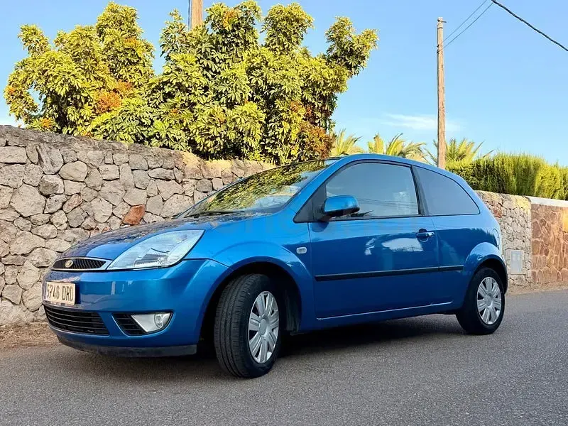 Usado Ford Fiesta Ambiente 68 CV (50 kW) 2005 Azul Utilitario