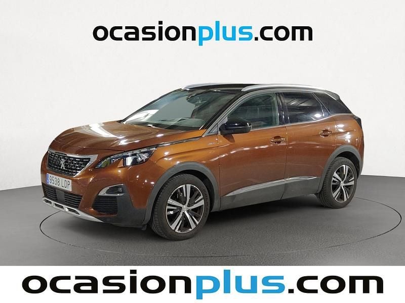 Marrón Usado 2019 Peugeot 3008 GT-line SUV | 15.637 € (Buen precio) - Imagen 1/4