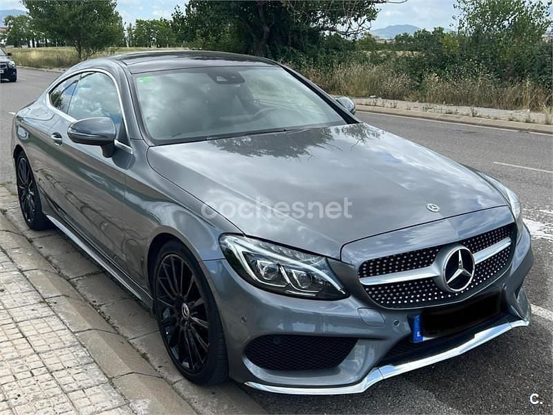 Gris / plata Usado 2017 Mercedes C220 Coupe | 22.500 € (Buen precio) - Imagen 1/4