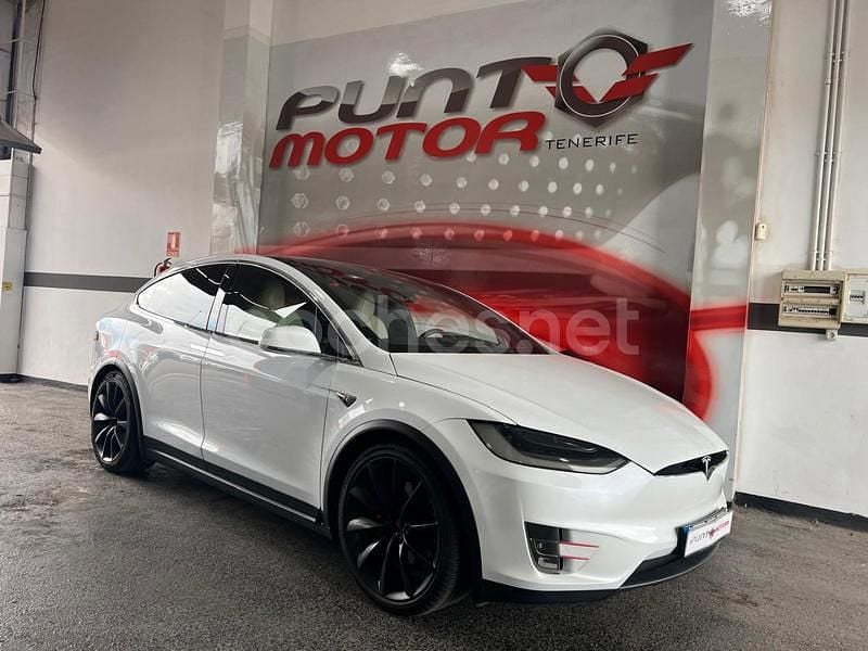 Blanco Usado 2020 Tesla Model X Long Range AWD SUV | 46.990 € (Precio justo) - Imagen 1/4