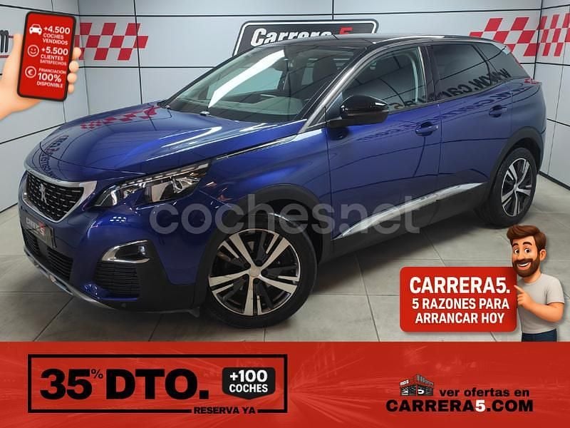 Azul Usado 2017 Peugeot 3008 Allure SUV | 14.500 € (Precio justo) - Imagen 1/4