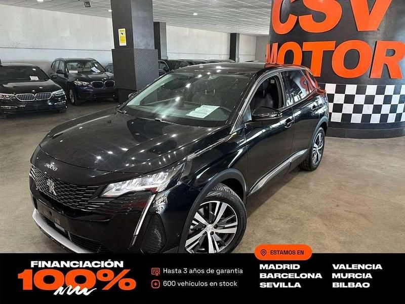 Negro Usado 2022 Peugeot 3008 Allure SUV | 18.850 € (Precio justo) - Imagen 1/4