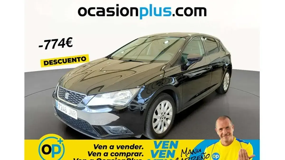 Begagnad Seat Leon Style 110 HK (80 kW) 2016 Svart Halvkombi