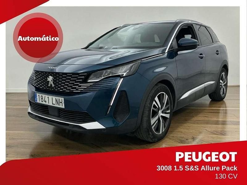 Usado Peugeot 3008 Allure 129 CV (94 kW) 2021 Azul SUV