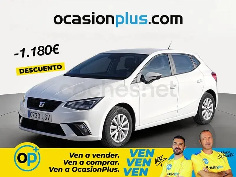 Usado Seat Ibiza Style Plus 90 CV (66 kW) 2021 Blanco Utilitario