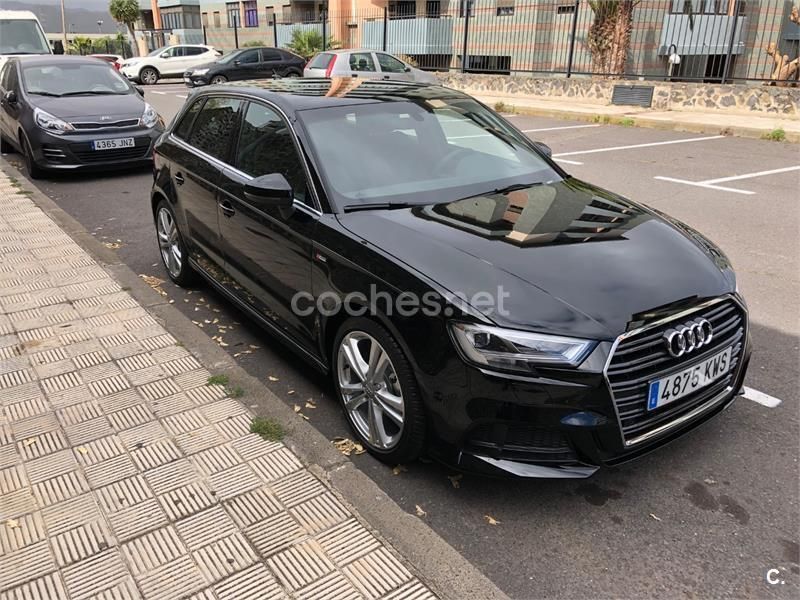 Negro Usado 2019 Audi A3 Sportback S-Line Berlina | 22.000 € (Precio justo) - Imagen 1/4