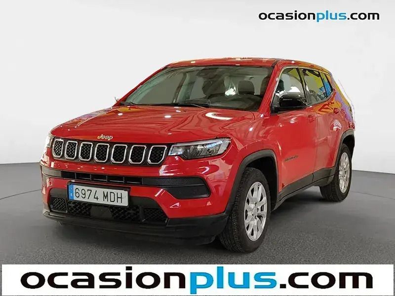 Rojo Usado 2023 Jeep Compass Longitude SUV | 22.591 € (Super precio) - Imagen 1/4