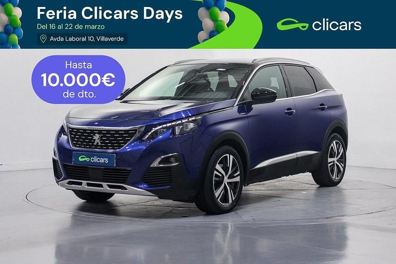 Usado Peugeot 3008 GT-line 130 CV (95 kW) 2019 Azul SUV