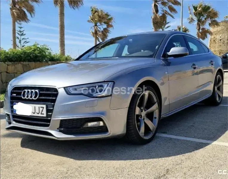 Usado Audi A5 Sportback Advanced 150 CV (110 kW) 2015 Gris / plata Utilitario