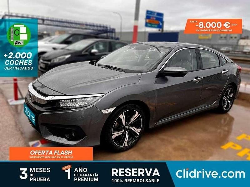 Gris Usado 2018 Honda Civic Executive Berlina | 18.990 € (Super precio) - Imagen 1/3