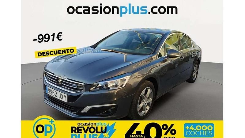 Usado Peugeot 508 Active 120 CV (88 kW) 2017 Gris Berlina