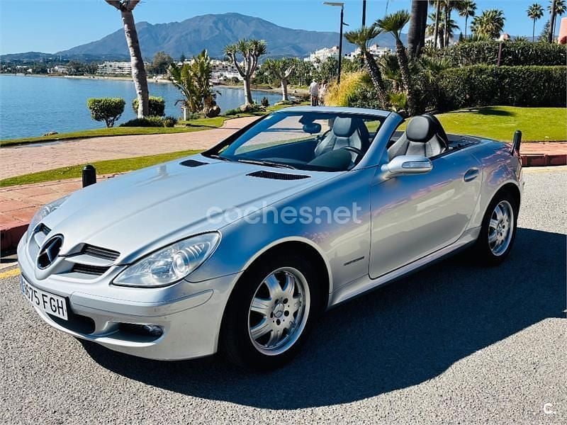 Usado Mercedes SLK200 163 CV (119 kW) 2005 Gris / plata Descapotable