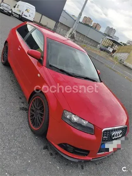 Usado Audi A3 S-Line 140 CV (102 kW) 2008 Rojo Utilitario