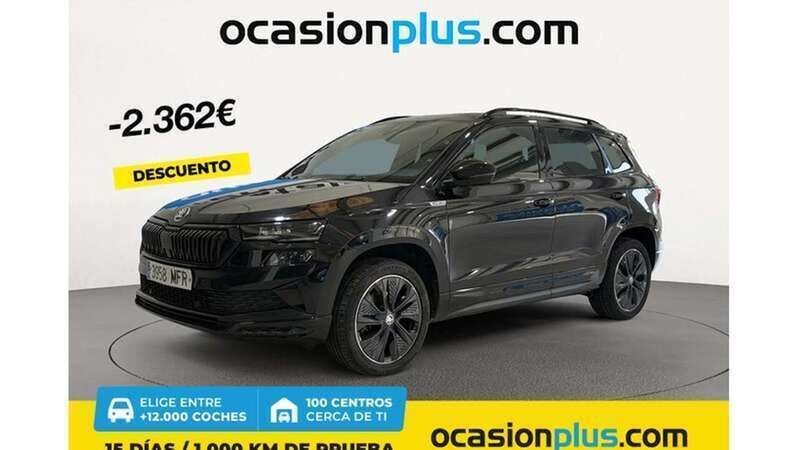 Negro Usado 2023 Skoda Karoq SportLine SUV | 23.628 € (Un poco caro) - Imagen 1/4