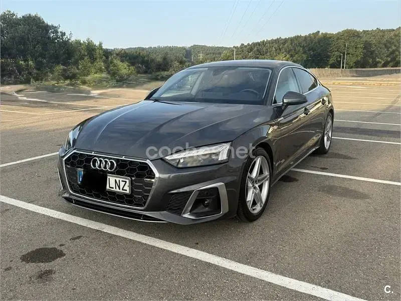 Usado Audi A5 Sportback S-Line 163 CV (119 kW) 2021 Gris / plata Utilitario