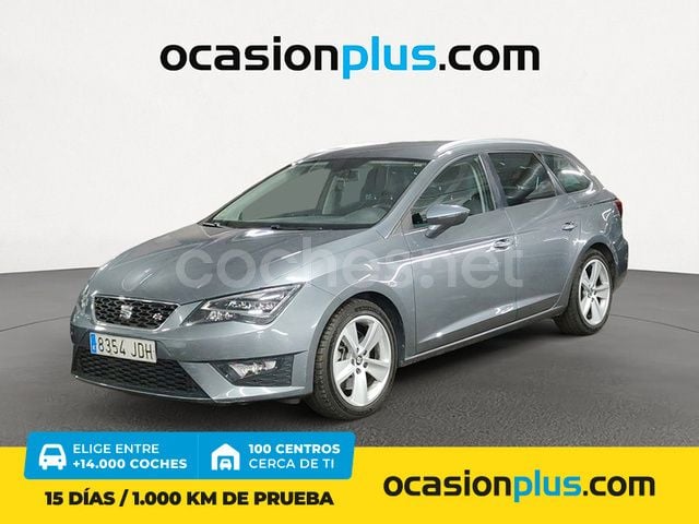 Gris / plata Usado 2015 Seat Leon FR Familiar | 11.450 € (Buen precio) - Imagen 1/4