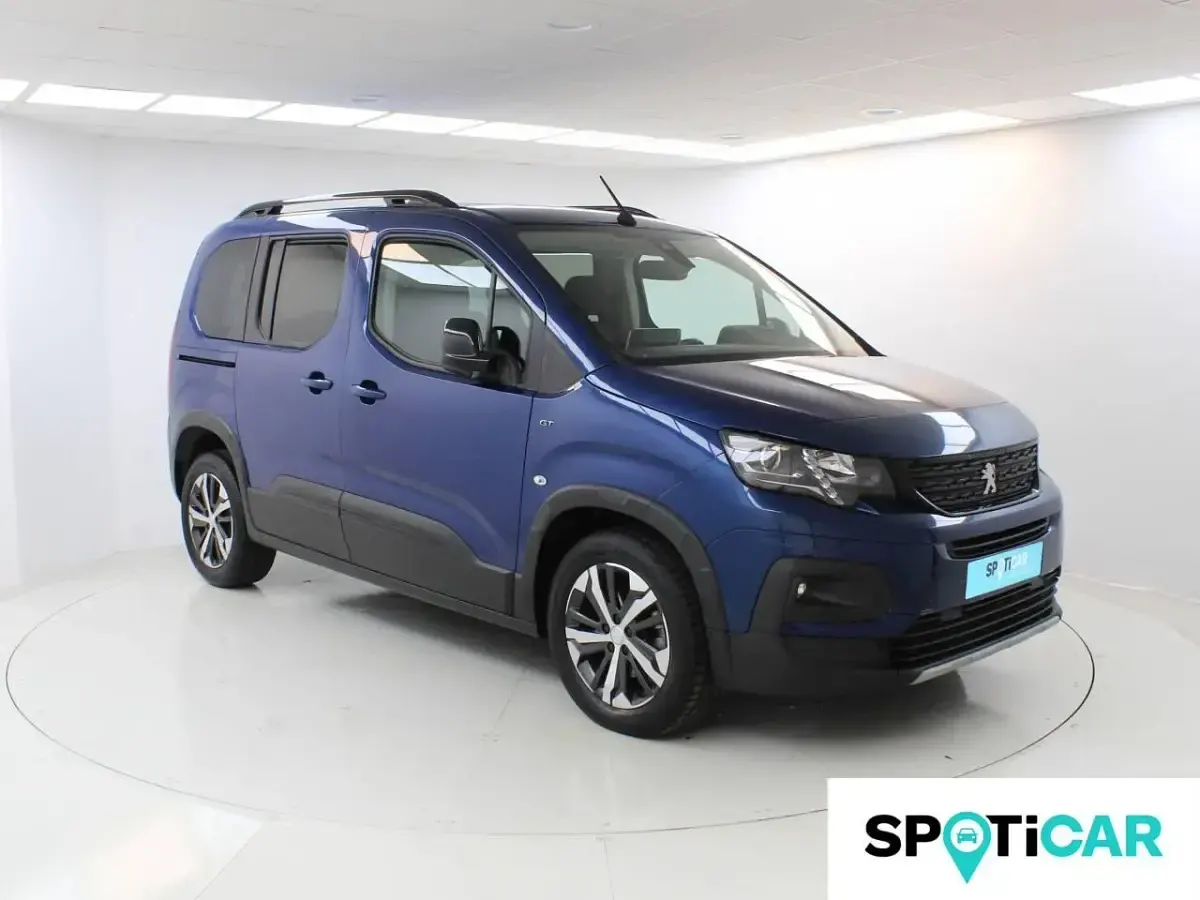 Usado Peugeot Rifter GT 130 CV (95 kW) 2022 Azul Monovolumen