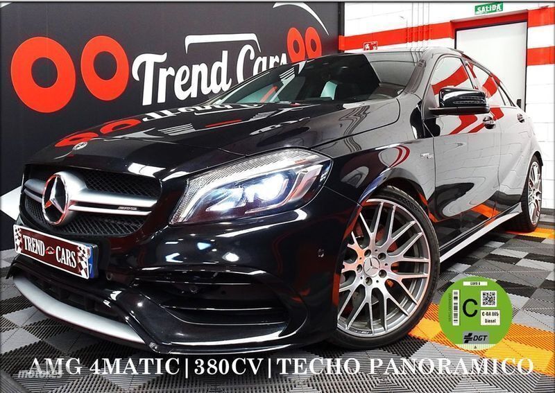 Negro Usado 2017 Mercedes A45 AMG AMG Berlina | 34.290 € (Precio justo) - Imagen 1/4