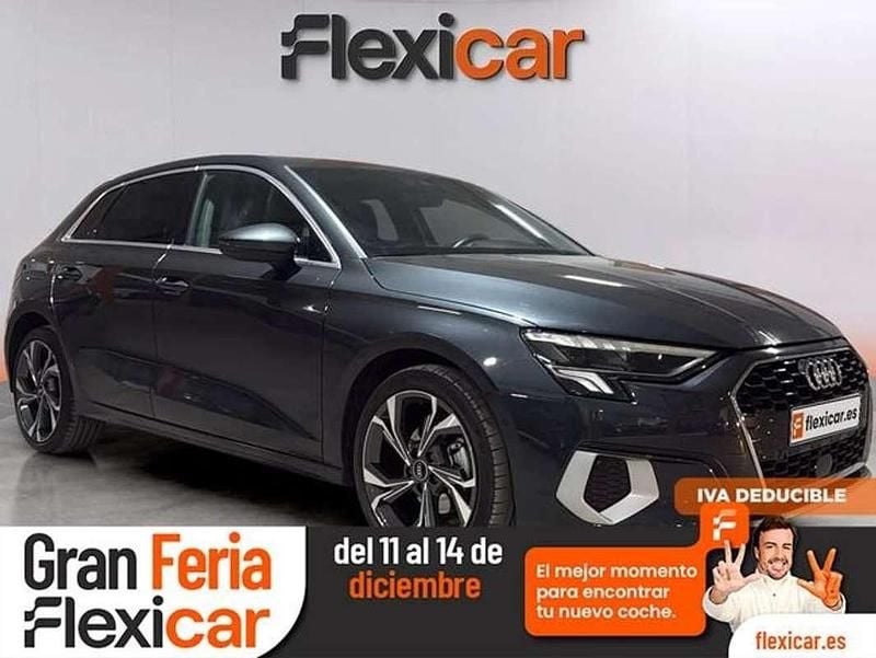 Gris Usado 2021 Audi A3 Advanced Plus Berlina | 24.890 € (Un poco caro) - Imagen 1/4