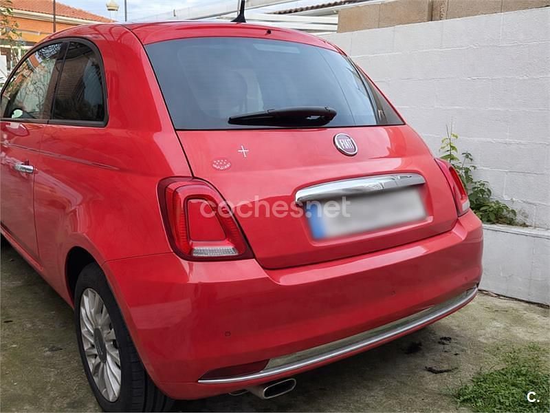 Usado Fiat 500 Lounge 69 CV (50 kW) 2018 Rojo Berlina