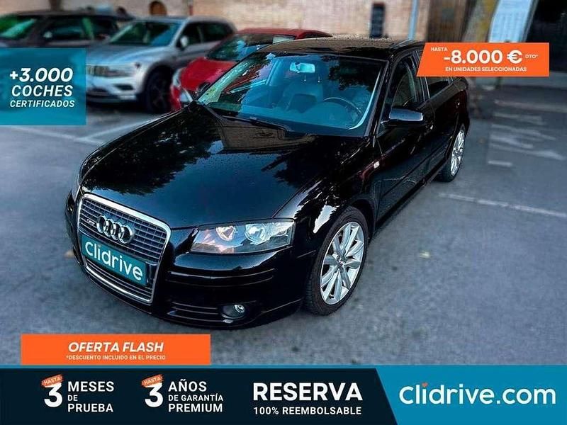 Negro Usado 2007 Audi A3 Sportback Attraction Utilitario | 7290 € (Precio justo) - Imagen 1/3