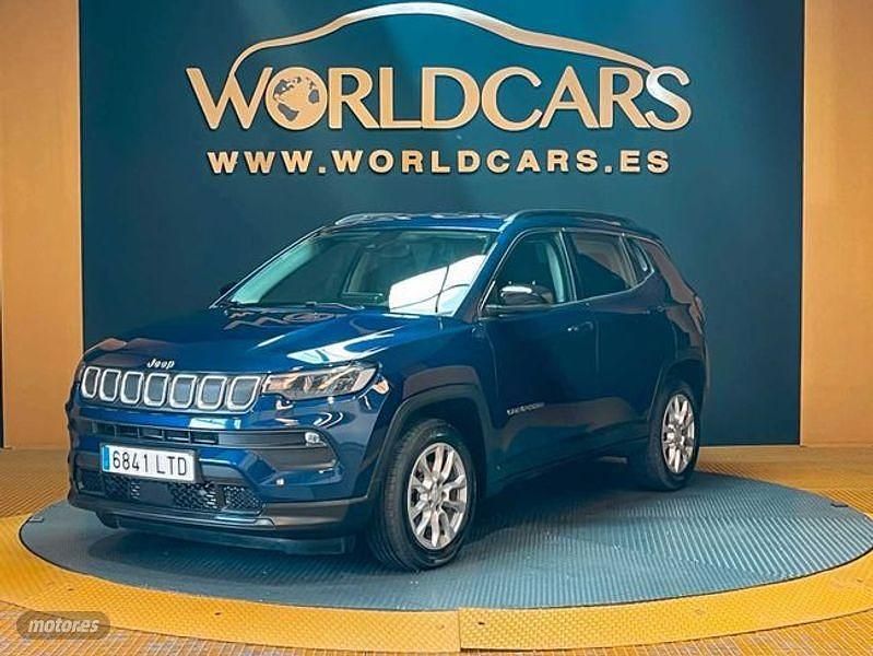 Azul Usado 2021 Jeep Compass Longitude SUV | 21.625 € (Caro) - Imagen 1/4