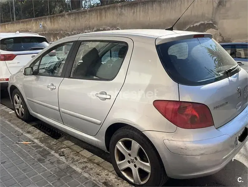 Usado Peugeot 307 90 CV (66 kW) 2004 Gris / plata Berlina