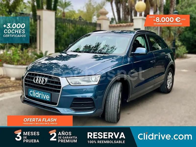 Usado Audi Q3 Attraction 150 CV (110 kW) 2016 Azul SUV