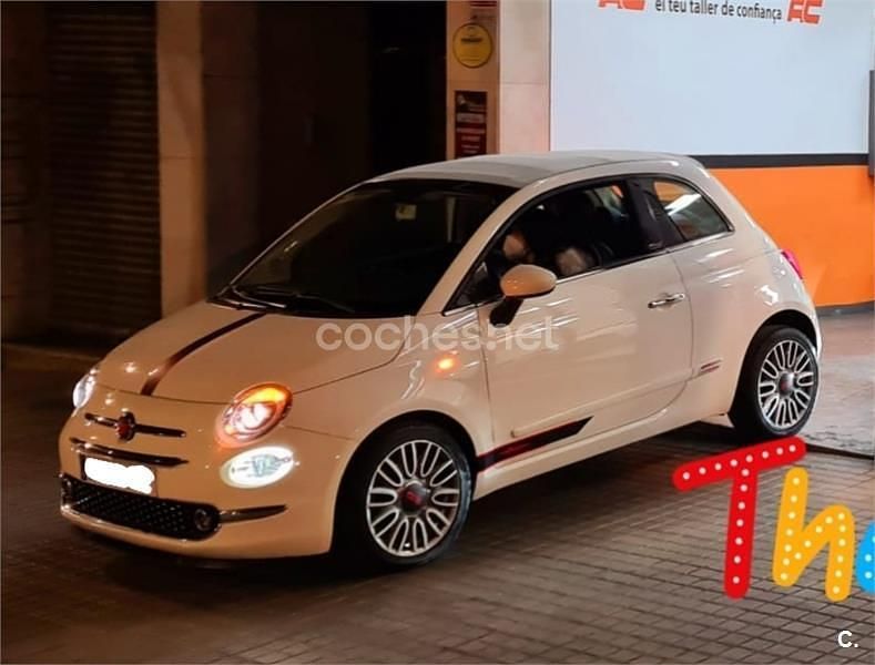 Usado Fiat 500C Lounge 69 CV (50 kW) 2016 Beige Descapotable