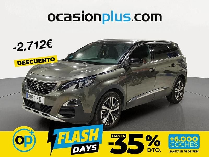 Usado Peugeot 5008 GT-line 150 CV (110 kW) 2017 Gris Monovolumen